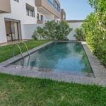 Location – Rez-de-jardin meublé avec piscine privative à Opale Square, Dar Bouazza