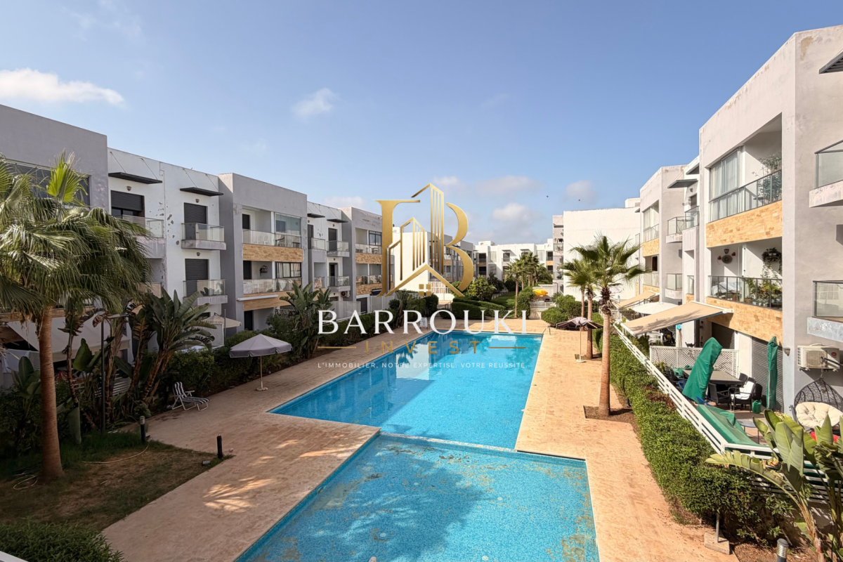Appartement 2 chambres avec vue piscine à Dar Bouazza