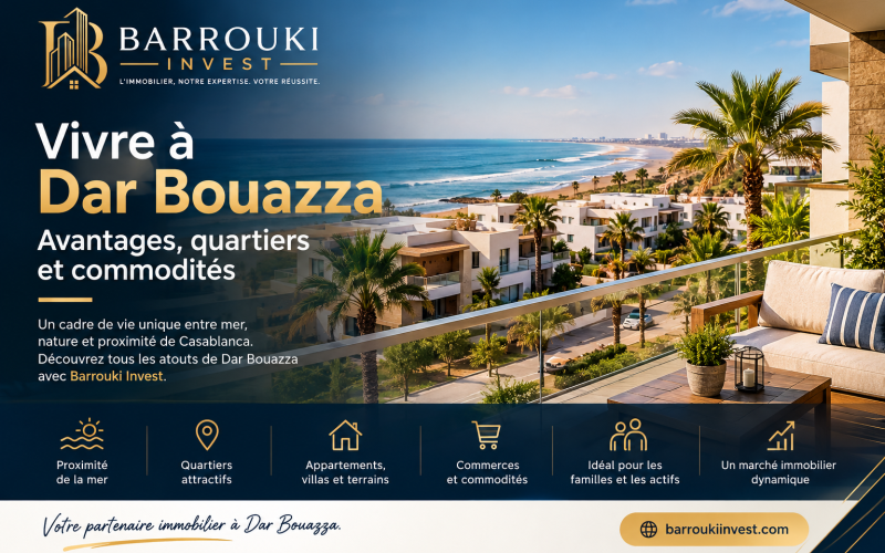 Vivre à Dar Bouazza : quartiers, avantages et commodités