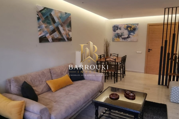 Appartement meublé en rez-de-chaussée avec accès jardin à Dar bouazza